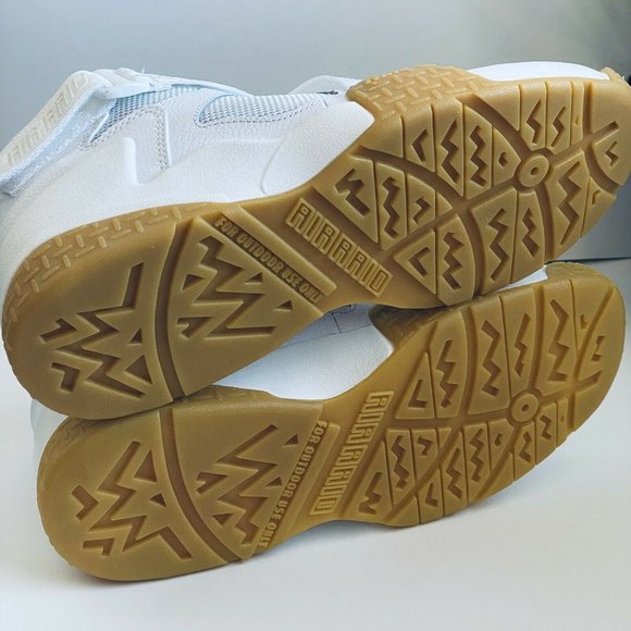 Nike Air Raid White/Gum Mens Shoes Size 8 DJ5974-100 Box Damage - Picture 5 of 6